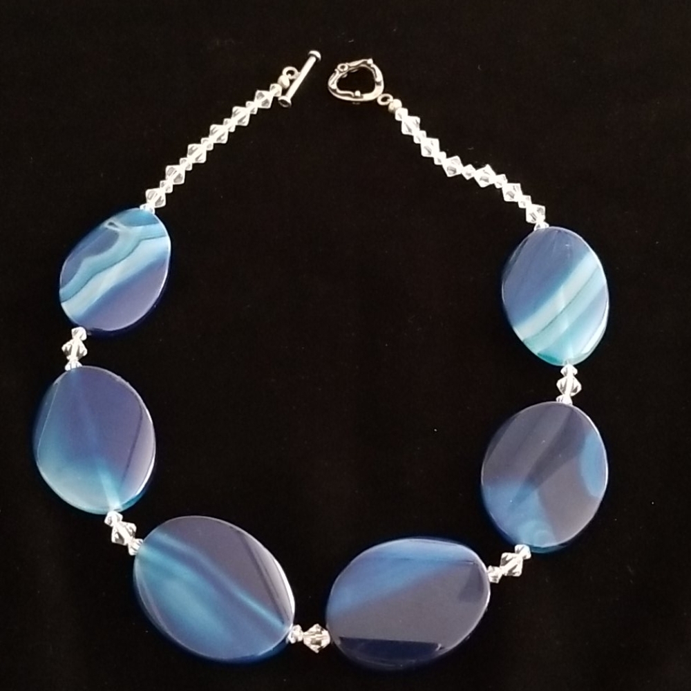 Blue Semi-Precious Stone Necklace